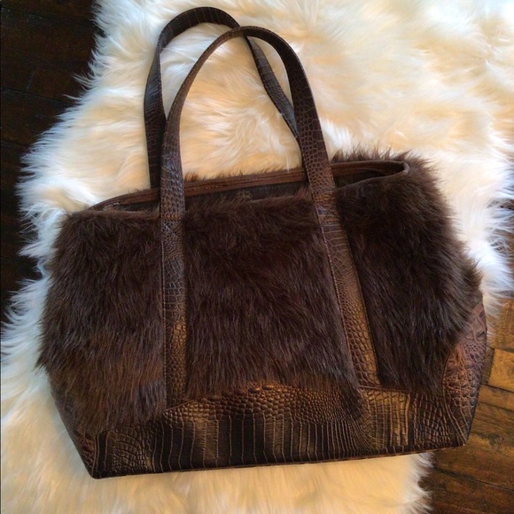 Imoshion Bag with Dark Brown Faux Fur - Picture 2 of 9